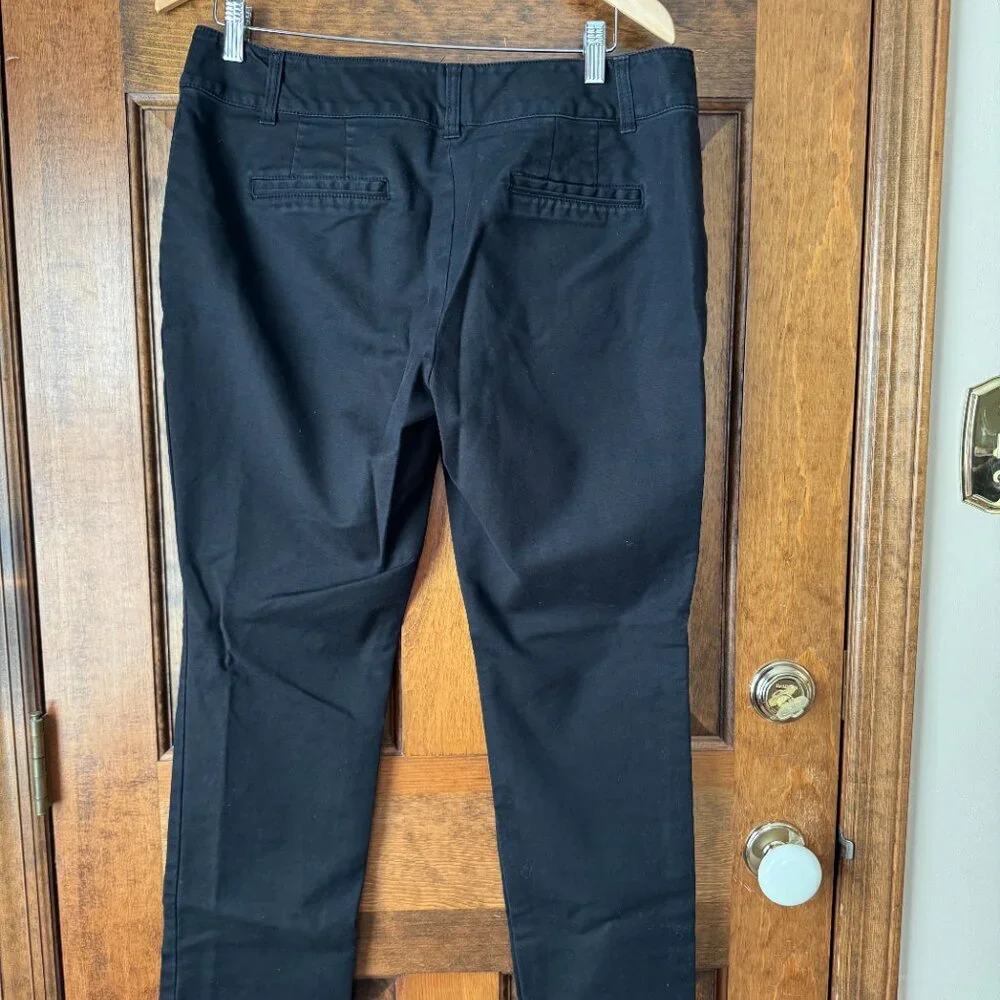 #2 White House Black Market Black Straight Leg Pants Size 12R